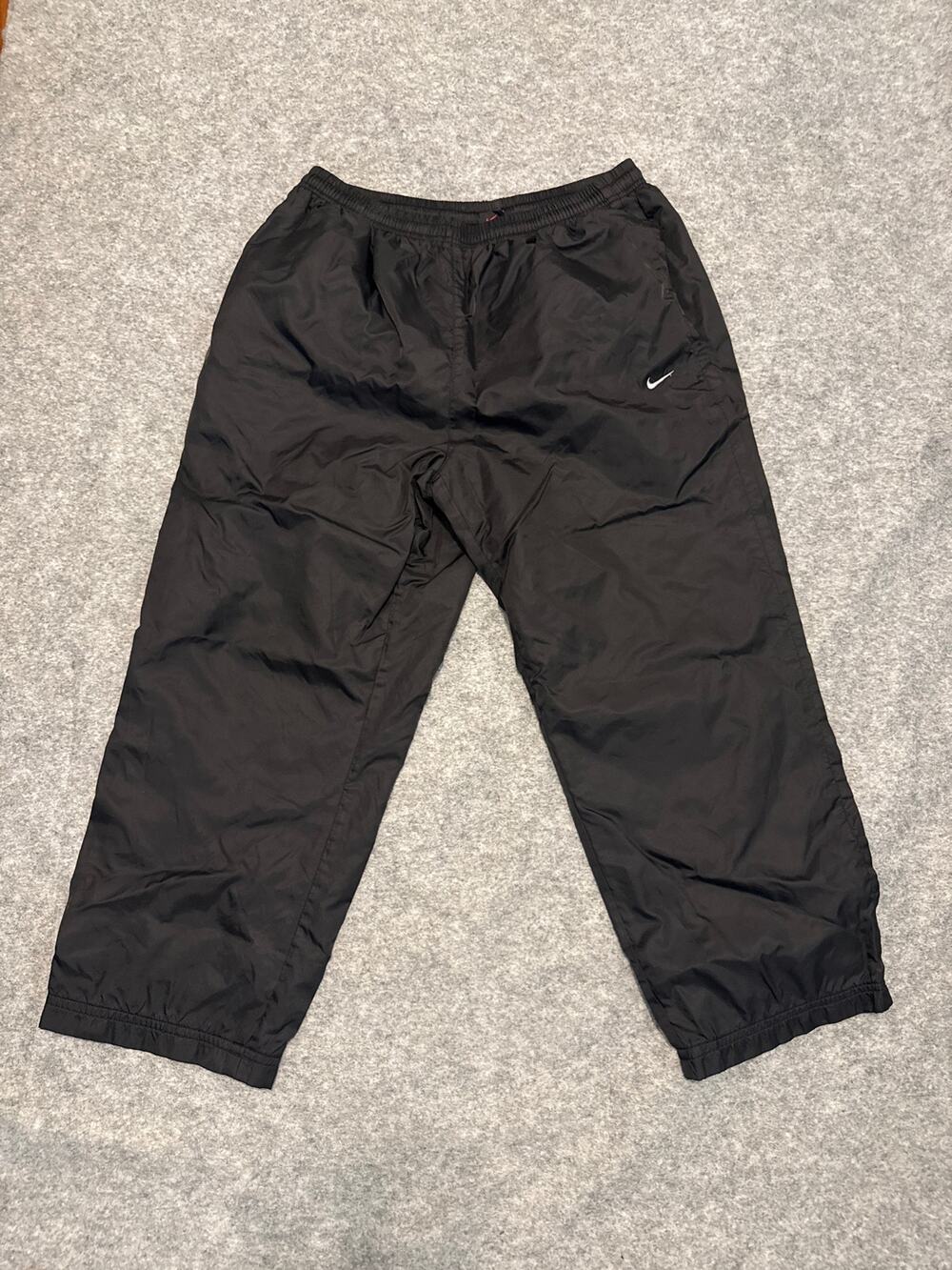 Nike Y2K Black Nylon Track Pants Size XL